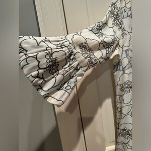 multi color floral shift mini dress